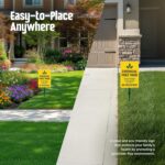 SmartSign 10" x 7" Chemical Free Yard Sign - For The Health Of Our Family No Pesticides Sign, 21.5 inch Tall & Stake Kit, 40 mil Laminated Aluminum, Yellow, Black and Green, USA-Made - Image 8