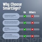 SmartSign 10" x 7" Chemical Free Yard Sign - For The Health Of Our Family No Pesticides Sign, 21.5 inch Tall & Stake Kit, 40 mil Laminated Aluminum, Yellow, Black and Green, USA-Made - Image 9