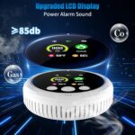4-in-1 Carbon Monoxide Detectors &Natural Gas Leak Detector, Portable Carbon Monoxide Detectors Plug in & Battery Backup - Hotel and Travel Safety, RV, Home - Image 4