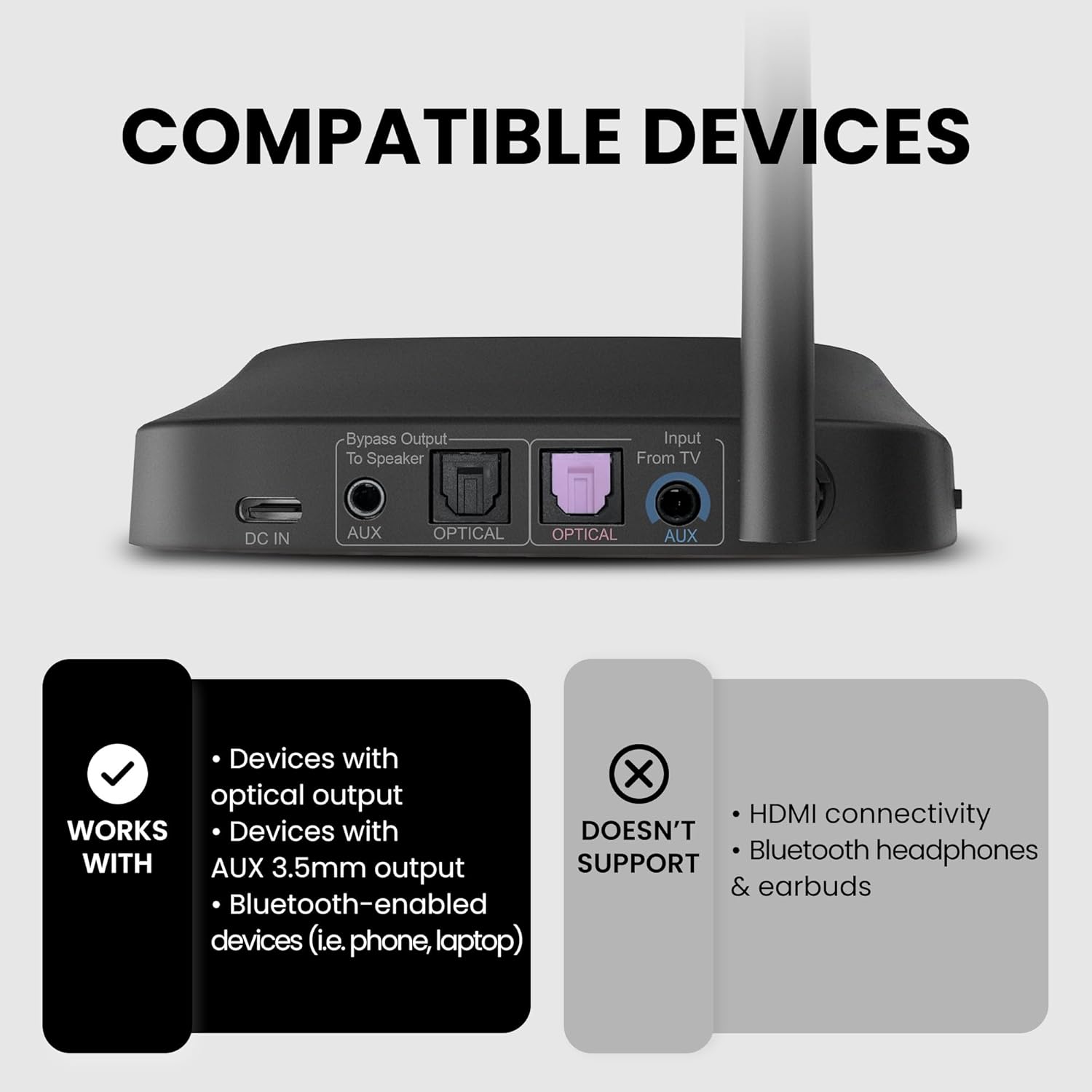 Avantree Quartet 2 - Wireless Group Listening Headphones & Transmitter for TV, Church, Classroom, Silent Discos, Plug & Play, 2.4GHz Expandable Multi-Headphone System with Low Latency & Clear Voice - Image 4