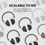 Avantree Quartet 2 - Wireless Group Listening Headphones & Transmitter for TV, Church, Classroom, Silent Discos, Plug & Play, 2.4GHz Expandable Multi-Headphone System with Low Latency & Clear Voice - Image 5