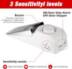 Portable Door Stop Alarm and Traveling Hotel Door Lock, No Installation Required, Provides Double Security for Home, Hotel and Traveling (1 Door Lock + 1 Door Stop) - Image 4