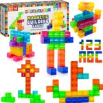 48PCS Magnetic Building Blocks – Montessori Inspired STEM Building Cubes for Kids – Educational Toys for Toddlers & Preschoolers Colorful Safe & Durable Magnet Cubes for Creative Learning - Image 2