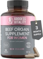 Beef Organ Supplement for Women | Ovary, Uterus & Reproductive Nourishment + Liver, Kidney & Heart for Cycle Harmony, Mood Ease & Feminine Energy | 90 Day Supply - Image 2