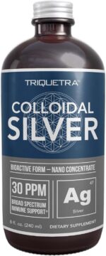 Bioactive Colloidal Silver - 8 oz, Glass Bottle, Vegan, Safe Doses with Highest Effectiveness - Nano Ions, 30 PPM - Immune Support (48 Servings) - Image 2