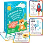 Breathing Cards for Kids – Mindfulness & Calming Corner Kit Must Haves, Yoga & Speech Therapy Materials, Special Education Classroom Office, Social Emotional Learning, Mindful Sensory Play Activities - Image 2