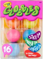 Crayola Globbles Squish Toys (16ct), Christmas Stocking Stuffers & White Elephant Gifts, Sticky Stress Ball for Adults & Kids, Squishy Balls, Calming Sensory Toys for Stress Relief - Image 2