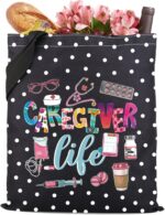 Gzrlyf Caregiver Tote Bag Caregiver Appreciation Gift Caretaker Gift Home Care Nursing Healthcare Handbag - Image 2