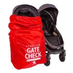 J.L. Childress Gate Check Bag for Single & Some Double Strollers - Travel Bag for Airplane, Fits Most Standard Baby Strollers, Airport Accessories for Gate Check, Flying Essentials - Red - Image 2