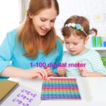 Number Game P0PP Math Toy, Exercise Children's Logical Thinking, Relieve Stress, Fidget Game for Teachers to Create a Variety of Math Operations [1-100 Number Table] - Image 2