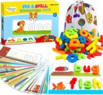 Officygnet Learning Toys for 3 4 5 6 Years Old Boys and Girls, See & Spell CVC Word Builders with Alphabet Cards for Kids Ages 3-5, Matching Letter Game for Preschool Toddler Learning Activities - Image 2