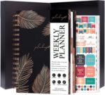 PLANBERRY Weekly Planner Premium – Undated Life Organizer & Budget Planner – Time Management, Goal Setting, To-Do List, Work-Life Balance & Habit Tracker – 6.9″ x 8.5″ (Onyx Black) - Image 2