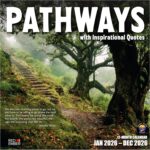RED EMBER Pathways with Inspirational Quotes 2026 Wall Calendar 12 Month | 12" x 24" Open | Thick & Sturdy Paper | Holiday Gift | Nature Motivational Calendar 2026 - Image 2