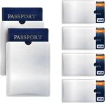 RFID Blocking Sleeve Anti Theft 4 Credit Card & 2 Passport Holder Wallet Pocket - Image 2