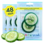 SpaLife Cucumber Korean Eye Patches | Dark Circles & Puffy Eyes Treatment | Nourishing Cucumber Eye Pads with Korean Skincare Extracts | Eye Mask for Puffy Eyes Daily Depuffing Eye Patches | 48 Count - Image 2