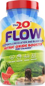 The20: Flow - Nitric Oxide Supplement - 60 Capsules - L-Citrulline from Organic Watermelon, Organic Spinach, and Organic Acerola Cherries - for Heart, Brain, and Overall Health - No Gluten - Image 2