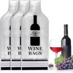 Wine Bags for Travel, 3 Set Reusable Wine Bottle Travel Protector Bags, Double Layer Leak Proof Wine Travel Bags for Wine Bottles Airplane Car Cruise Safety Impact Resist, Wine Sleeves for Suitcase - Image 2