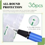 Wine Bottle Protector Travel Bags, 36 Packs Inflatable Air Column Packaging Bubble Cushion Wrap for Suitcase Luggage Airplane, Safety Shipping - Image 3