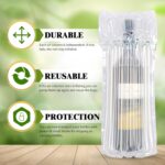 Wine Bottle Protector Travel Bags, 36 Packs Inflatable Air Column Packaging Bubble Cushion Wrap for Suitcase Luggage Airplane, Safety Shipping - Image 5