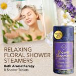 Shower Steamers Aromatherapy - Birthday Gifts for Women and Men - Shower Bombs Aromatherapy, Spa Day Essentials, Relaxation Spa Gifts - Self Care Stocking Stuffers (Lavender 8 Count) - Image 3