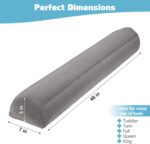 2Pack Travel Bed Rails for Toddlers | Non-Slip Soft Flocking Portable Inflatable Bed Rails for Toddlers | Travel Toddler Bed Rail for Full, Queen, King Size Beds | Portable Bed Rail for Travel - Image 6