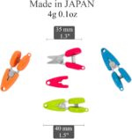 CANARY Mini Travel Scissors 1.3" - TSA Approved Portable Tiny Scissors for Yarn, Sewing, Paper - Micro Keychain Snips with Safety Cap, Japanese Stainless Steel Blade, Made in Japan, Pink - Image 3