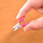 CANARY Mini Travel Scissors 1.3" - TSA Approved Portable Tiny Scissors for Yarn, Sewing, Paper - Micro Keychain Snips with Safety Cap, Japanese Stainless Steel Blade, Made in Japan, Pink - Image 4