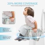 Blissful Diary 20 Pcs Toilet Seat Covers Disposable for Toddlers & Adults, Extra Large Waterproof, Portable Package for Travel, Kids Potty Training - Image 3