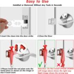 Upgrade Portable Door Lock Home Security Door Locks Travel Lockdown Locks for Additional Safety and Privacy Perfect for Traveling Hotel Home Apartment College - Image 6