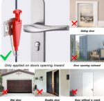 Upgrade Portable Door Lock Home Security Door Locks Travel Lockdown Locks for Additional Safety and Privacy Perfect for Traveling Hotel Home Apartment College - Image 7