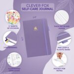 Clever Fox Self-Care Journal – Daily Reflection Notebook – Mental Health & Personal Development Planner, Meditation & Mood Log, A5 (Lavender) - Image 4