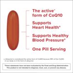 Qunol 200mg Ubiquinol, Powerful Antioxidant for Heart and Vascular Health, Essential for energy production, Natural Supplement Active Form of CoQ10, 60 Count - Image 3