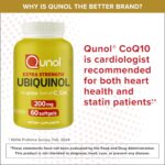 Qunol 200mg Ubiquinol, Powerful Antioxidant for Heart and Vascular Health, Essential for energy production, Natural Supplement Active Form of CoQ10, 60 Count - Image 7