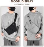 Crossbody Travel Bags for Women, Anti Theft Proof Safe Slim Sling Travel Purses, Personal Flex Shoulder Bag for Men Women - Image 3