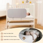 Grelife 33" Portable Travel Bed Rail for Toddlers (Compact), Fast Install, Adjustable Height, Tall Toddler Bed Rails for Crib, Single, Twin Bed, Foldable Baby Bed Rail Guard for Box, Flat Bed - Image 4