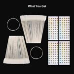 100 ps Fan-Shaped Nail Swatch Sticks with Number Stickers, Practice Nail Tips, Color Display Wheel, Sample Tips Sticks. (Natural) - Image 8