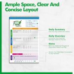 Gethelud Food Journal Diary, 52 Sheets Spiral Bound Meal Planner Healthy Eating Tracker-Protein, Calories, Carbs, Fat, Water Tracker, Food Log for Weight Loss & Fitness, Daily Nutrition Diary - Image 3
