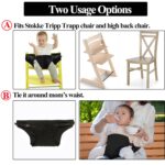 Baby Harness Seat for High Chair, Portable Feeding Seat Belt with Strap Toddler Safety Seat Belt Foldable Baby Booster Harness Belt for Restaurant Shopping Cart Travel - Image 3