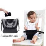 Baby Harness Seat for High Chair, Portable Feeding Seat Belt with Strap Toddler Safety Seat Belt Foldable Baby Booster Harness Belt for Restaurant Shopping Cart Travel - Image 4