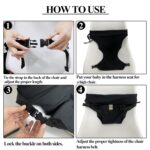Baby Harness Seat for High Chair, Portable Feeding Seat Belt with Strap Toddler Safety Seat Belt Foldable Baby Booster Harness Belt for Restaurant Shopping Cart Travel - Image 6
