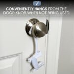 DOOR MONKEY Child Proof Door Lock & Pinch Guard - For Door Knobs & Lever Handles - Easy to Install - No Tools or Tape Required - Baby Safety Door Lock For Kids - Very Portable - Great for Dogs & Cats - Image 8