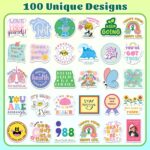 200 PCS Mental Health Stickers, Mental Health Awareness Stickers for Water Bottle Laptop, Waterproof Decals for Therapist Adults Teens Kids - Image 3