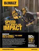 DEWALT IMPACT CONNECT PEX Crimp Ring Attachment for Impact Driver, Plumbing Tool (DWAPXCIR) - Image 5