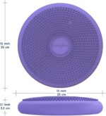 Bouncyband – Wiggle Seat – Purple, 13” D – Large Sensory Cushion for Kids Ages 6-18+ – Promotes Active Learning, Improves Student Productivity, Includes Easy-Inflation Pump - Image 5