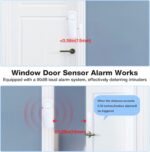 Door Window Alarm, 90DB Door Alarms for Kids Safety, Wireless Sensor Door Window Burglar Alarm-Window Pool Alarms for Home Office House, 20 Pack (20 Pack) - Image 3