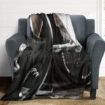 Family Fitness Themed Flannel Blanket Flannel Blanket Wool Soft Blanket Lightweight Plush Suitable for Sofa, Bed, Comfortable Sofa 50x60in(125x150cm) - Image 4