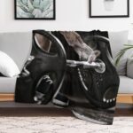 Family Fitness Themed Flannel Blanket Flannel Blanket Wool Soft Blanket Lightweight Plush Suitable for Sofa, Bed, Comfortable Sofa 50x60in(125x150cm) - Image 5