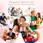 Birthday Gifts for Women, Mom, Sister, Friend: Unique Pink Self Care Spa Relaxation Baskets Set, Christmas, Holiday, Valentines Day Presents for Her, Girlfriend, Grandma, Wife, Bestie, Coworkers - Image 5