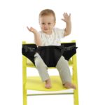 Baby Harness Seat for High Chair, Portable Feeding Seat Belt with Strap Toddler Safety Seat Belt Foldable Baby Booster Harness Belt for Restaurant Shopping Cart Travel - Image 2