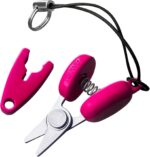 CANARY Mini Travel Scissors 1.3" - TSA Approved Portable Tiny Scissors for Yarn, Sewing, Paper - Micro Keychain Snips with Safety Cap, Japanese Stainless Steel Blade, Made in Japan, Pink - Image 2